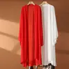 Spring Summer Sun Protection Clothing Women Long Cardigan Flare Sleeve Ladies Shawl Female Chiffon Blouse Shirt Loose Thin Coat