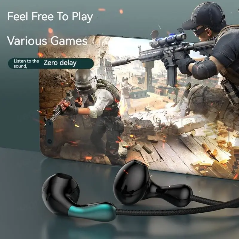 New Type-c 3.5mm In-Ear Wired Headphone Hifi Stereo Sport Music Earbud Handfree Headset Earphones With HD Mic For Xiaomi Samsung 4