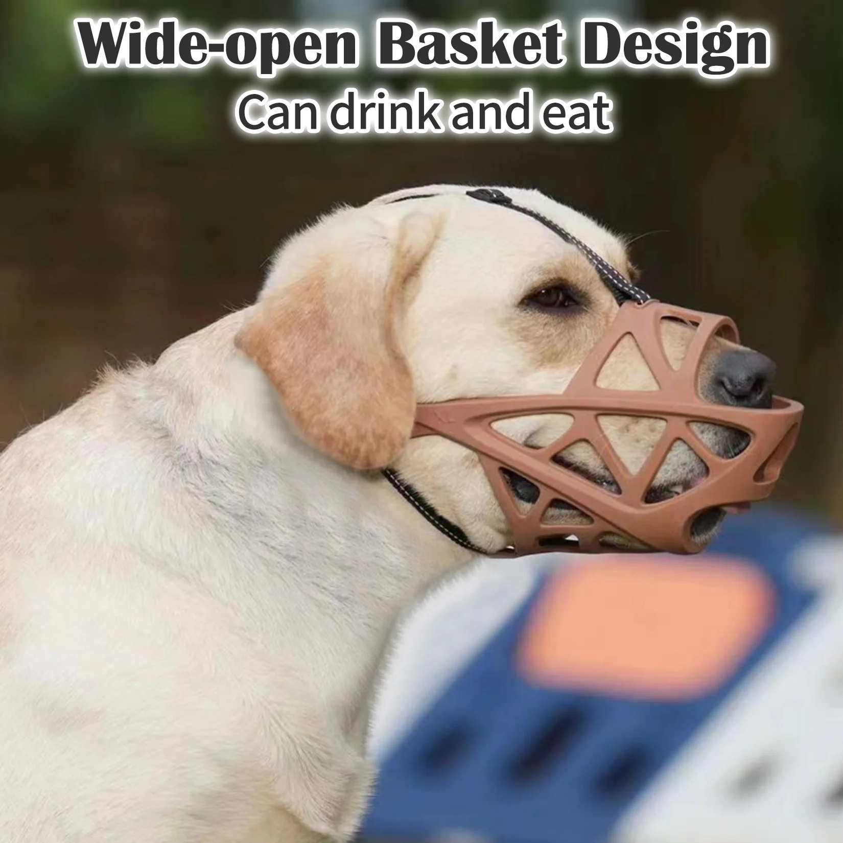 Breathable Dog Muzzles Anti Biting Chewing Pet Mouth Mask for Small Medium Large Dogs Mouth Cover Training Leash Leader 1PC dog muzzle
