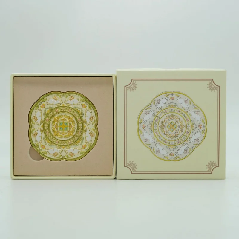 Twelve Flower Ling Series Cultural And Creative Mirrors Handheld Mirrors Birthday Gift Chinese Style Handheld 3d Relief