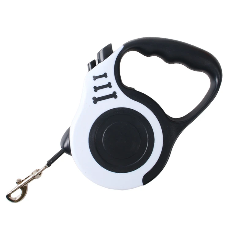 Retractable Dog Leash with One-Button Lock and Comfort Grip Handle