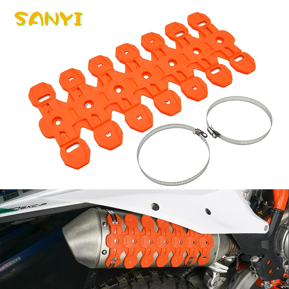 

Защита выхлопной трубы мотоцикла глушитель Защитная крышка для KTM EXC EXCF SX SXF XC XCW XCF XCWF Tpi 125 200 250 350 400 450 500