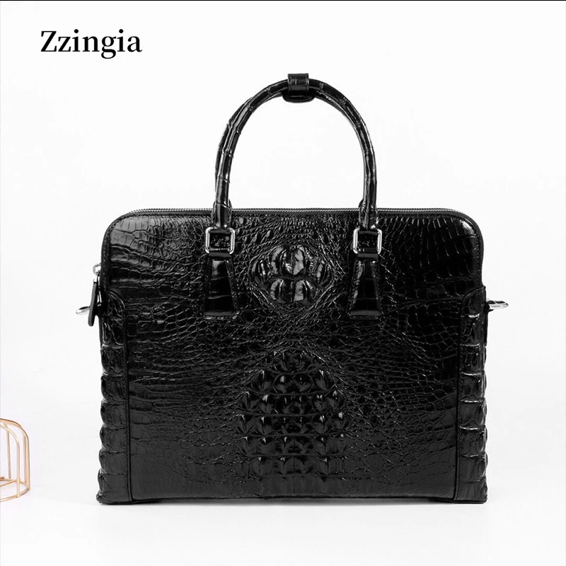 

Crocodile handbag men's leather leather bag luxury men's bag upscale men's briefcase