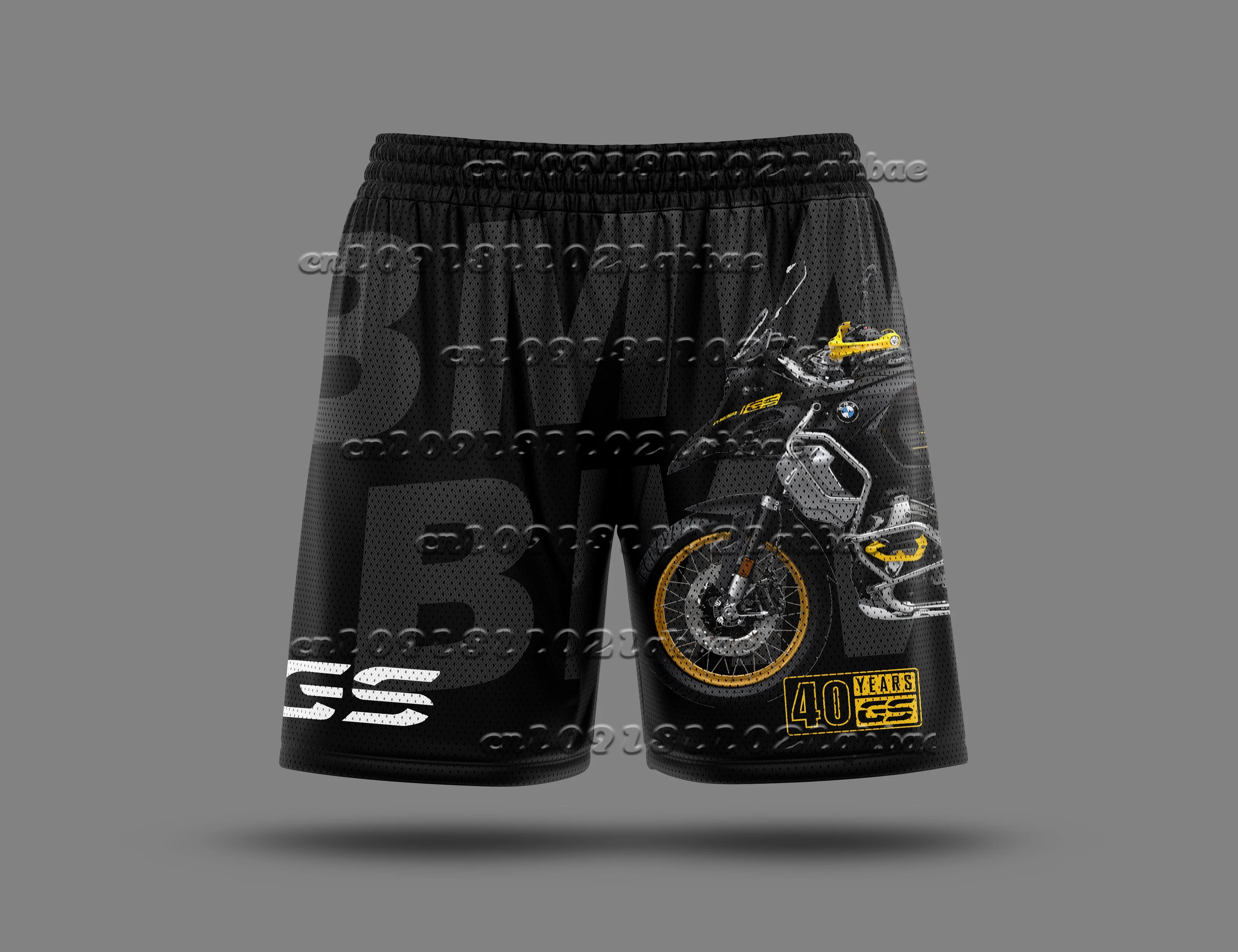 Unisex 2025 Moto GS off-road motorcycle racing shorts with quick-dry breathable fabric, styled for men and women 01
