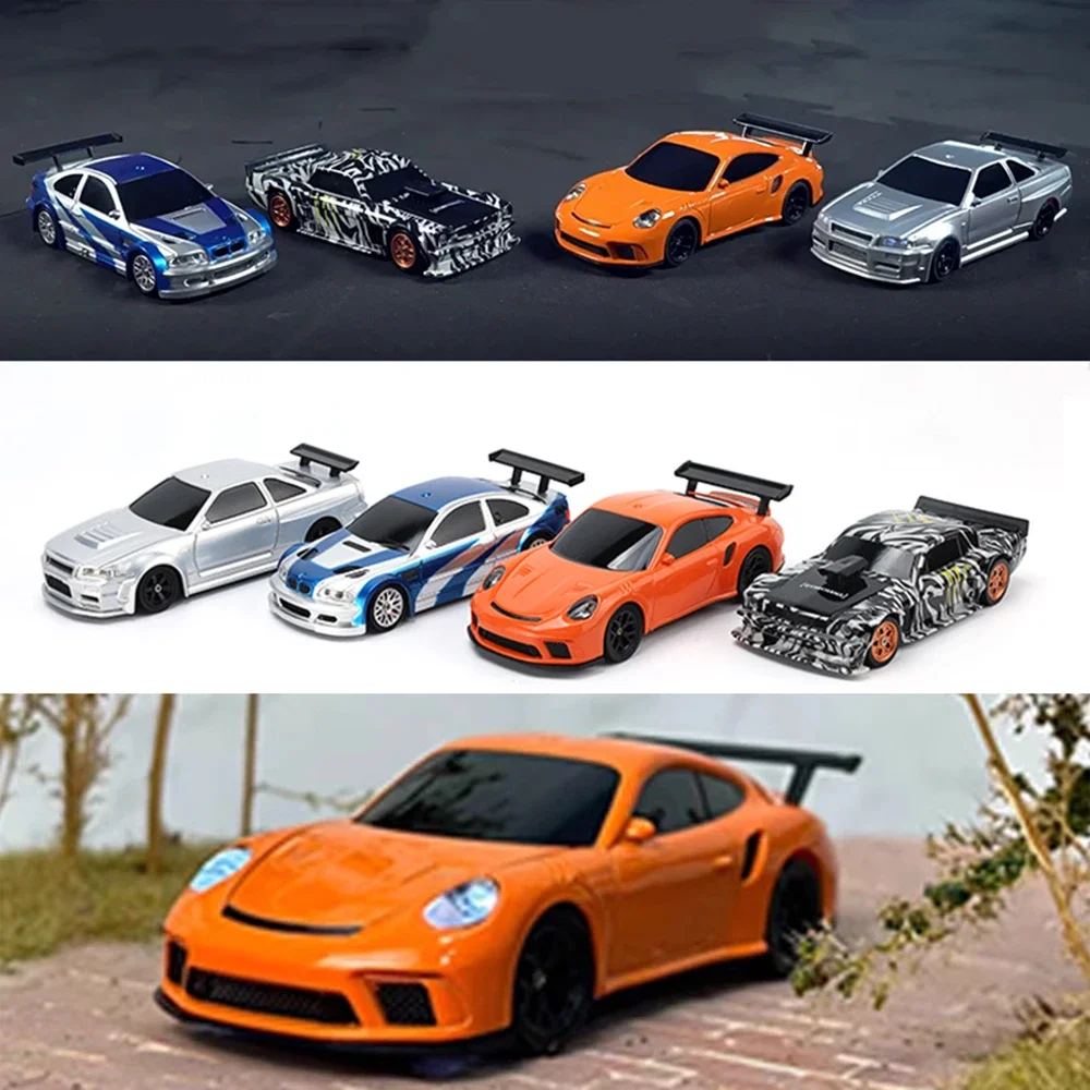 RC Drift Car Upgraded Gyro 1/43 RC Mini Racing Car 4WD High Speed 2.4g Radio Control Drift Car Boy Remote Control Toy Gift 2