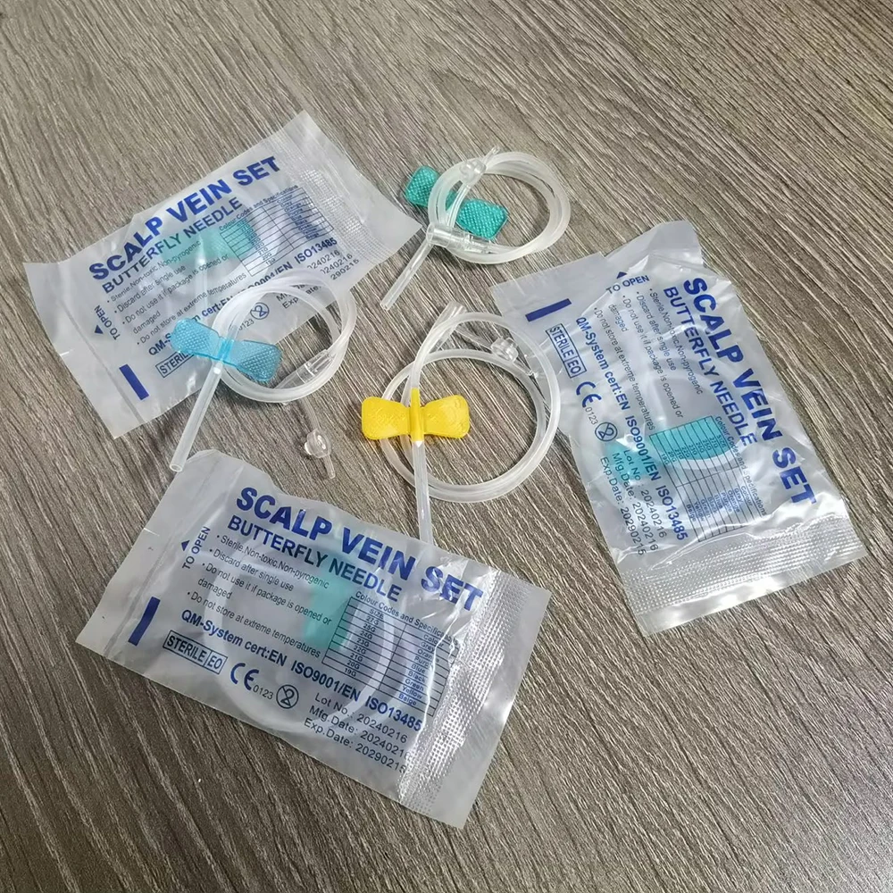 Disposable Butterfly Blood Collection Needle 50 Pcs double wing type Blood Collection Needle Pet Care Room Cat Dogs Animal