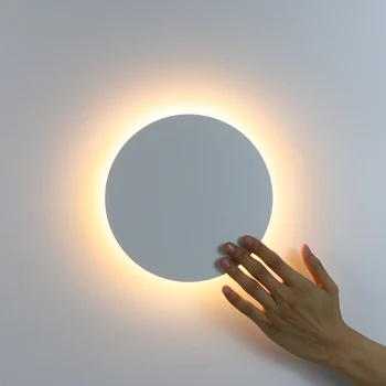 LED Wall Light With Touch Switch Bedroom Bedside Wall Lamp Indoor Stair Lighting Lamp Fixture Iron And Acrylic Materials 11W 1