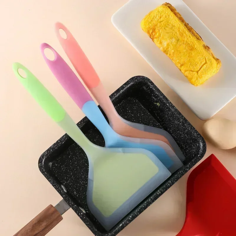 Kitchen Utensils Silicone Spatula Pancake Turner Non-stick Fried Egg Turner Food Grade Spatula Omelette Cooking Tool S Kitchen Cooking Utensils