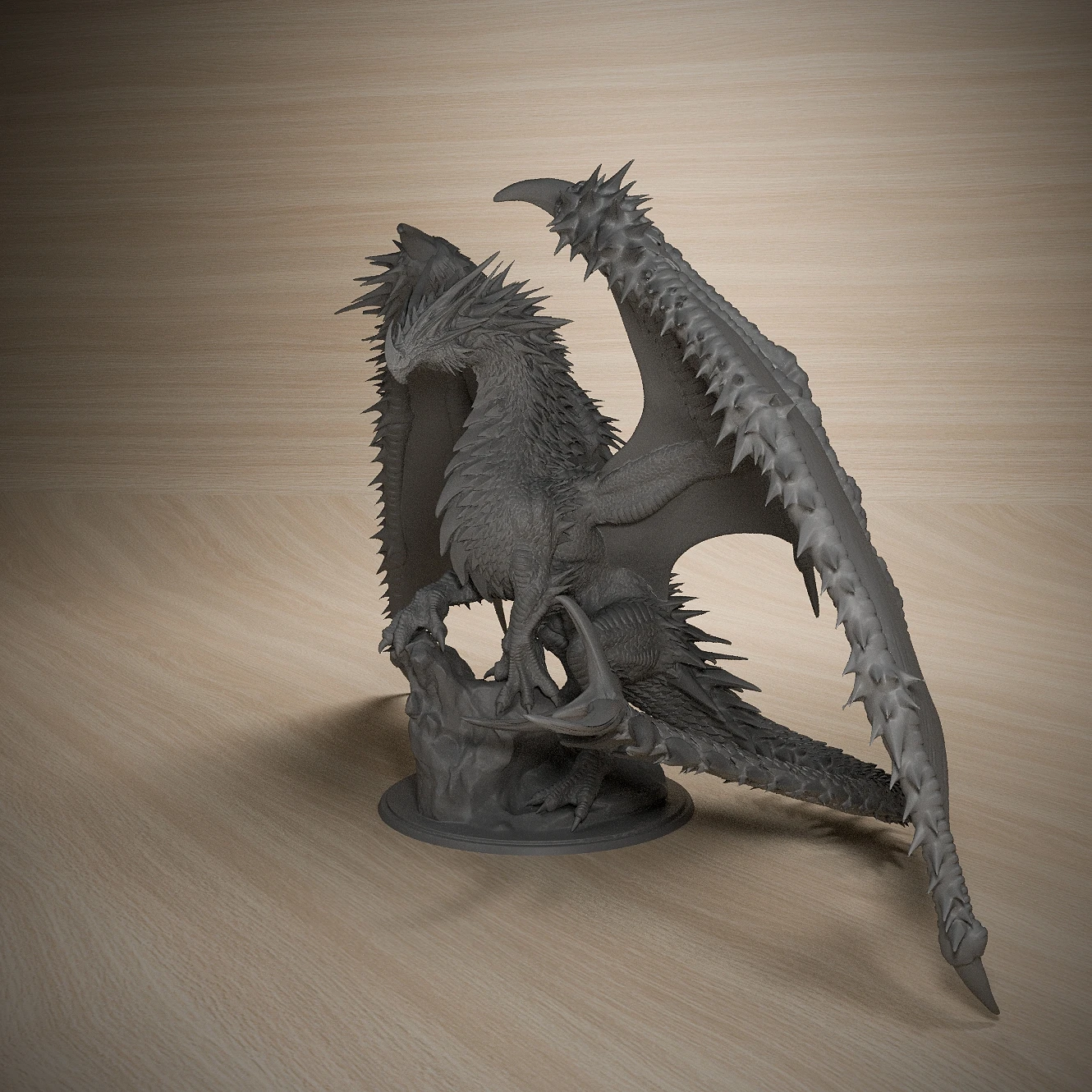Ancient Red Dragon 50mm Tabletop Games Model Unpainted Miniatures For Tabletop Games And Role-playing Room Decorations 5