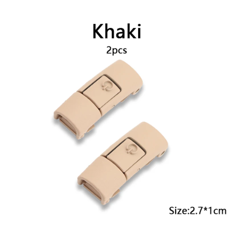 Vibrant Metallic Shoelace Clips with Press Lock