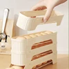 4Layers Fridge Egg Storage Box Automatic Rolling Eggs Holder Rack Ladder Style Refrigerator Eggs Dispenser Egg Organizer Holder 3