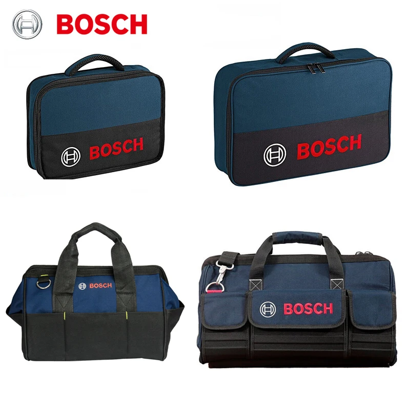 Bosch – sac à outils Portable en toile d'entretien multifonction, grand sac à outils épais, résistant à l'usure, sac à main d'origine pour électricien