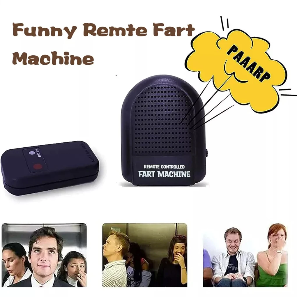 Black Remote Control Fart Sound Machine For Funny Pranks Making Surprising And Amusing Friends. Gag