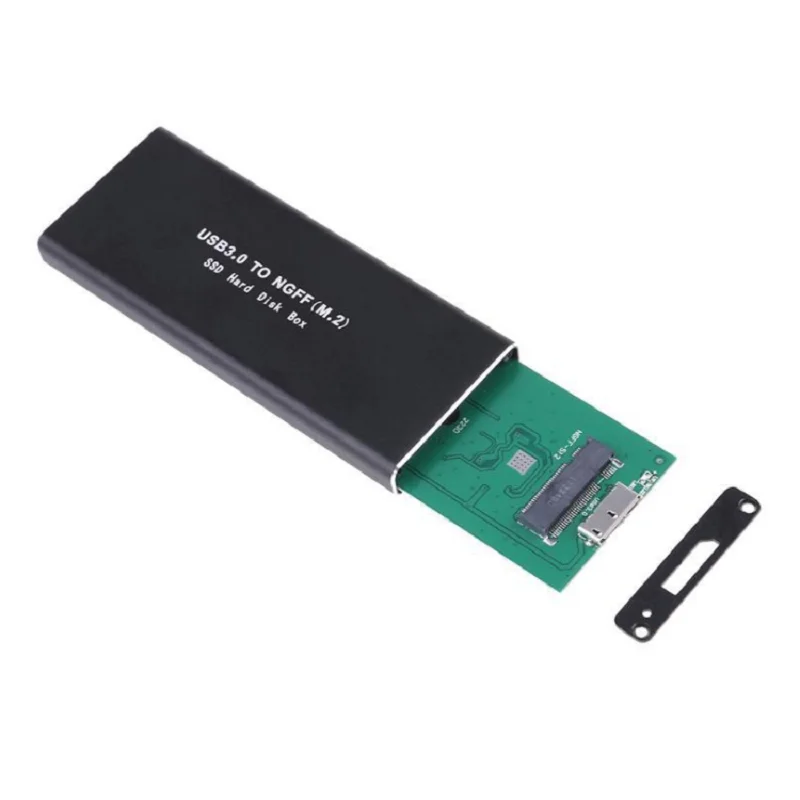 NGFF Hard Disk External M.2 Solid State 5GBPS SSD Cooling Metal Case USB3.0 PC for 2230/2242/2260/2280 Mobile HDD Enclosure