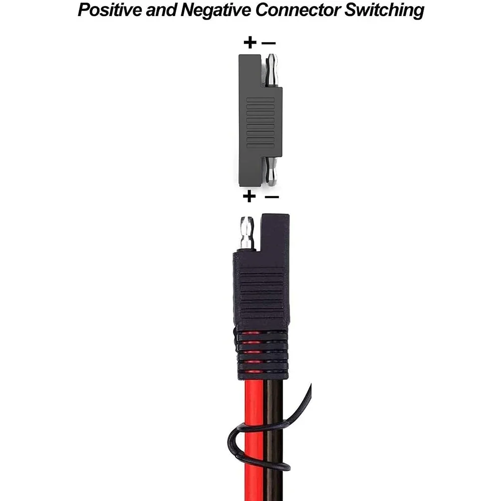 Connecteur De Treuil De Remorque De Prise De Déconnexion Rapide De Batterie De Chargeur De Batterie De 50A 600V Avec Le Câble 1FT (1 Rond 2