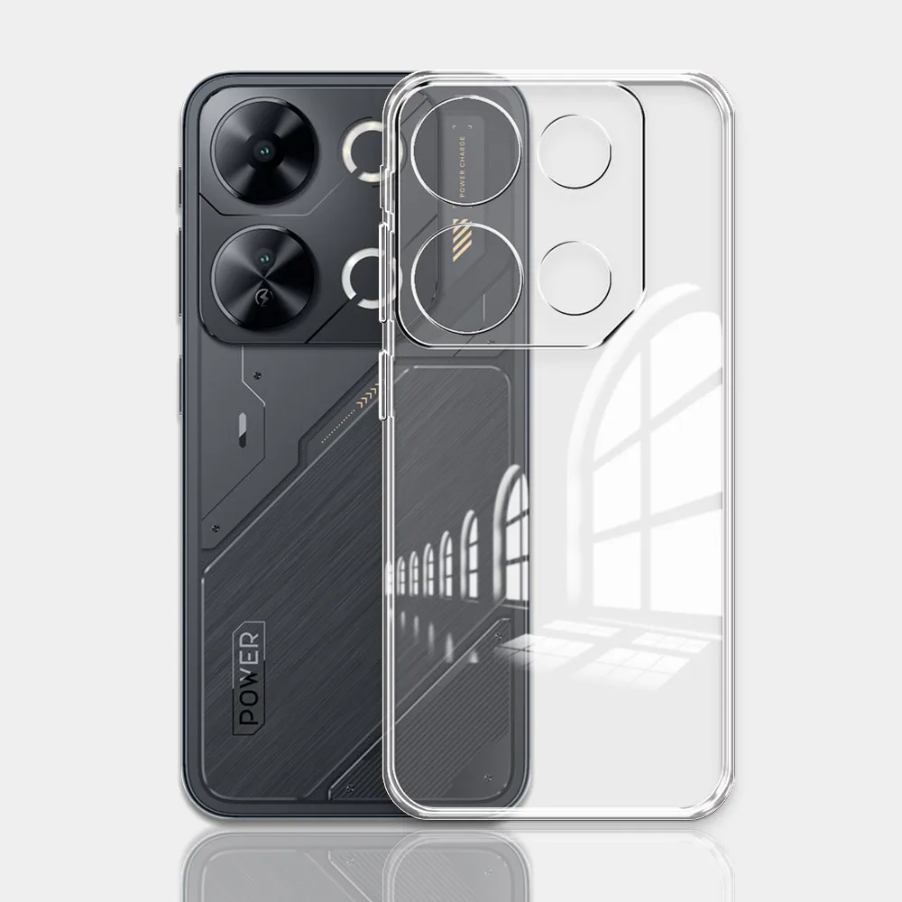 Itel P65 Clear Shockproof Silicone Phone Case