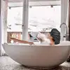 Extra Large Waterproof Shower Cap Women Men Long Hair Bath Cap for Bathing Cooking Baking Cleaning Makeup Protection Hair 6