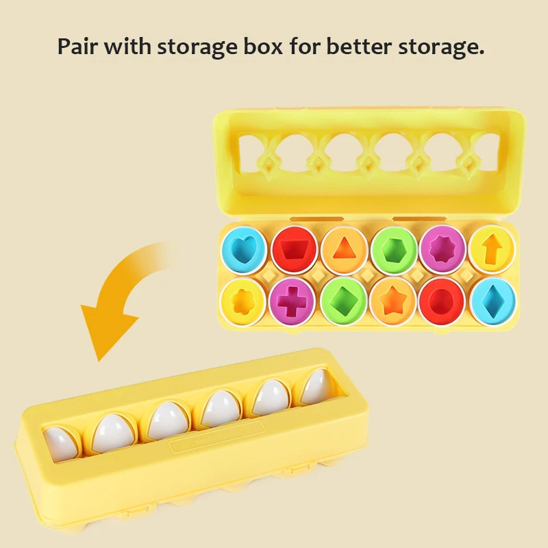 Kids Shape Matching Eggs Toy Cartoon Number Dinosaur Montessori Smart Eggs Baby Early Learning Educational Toy Children Gifts 4