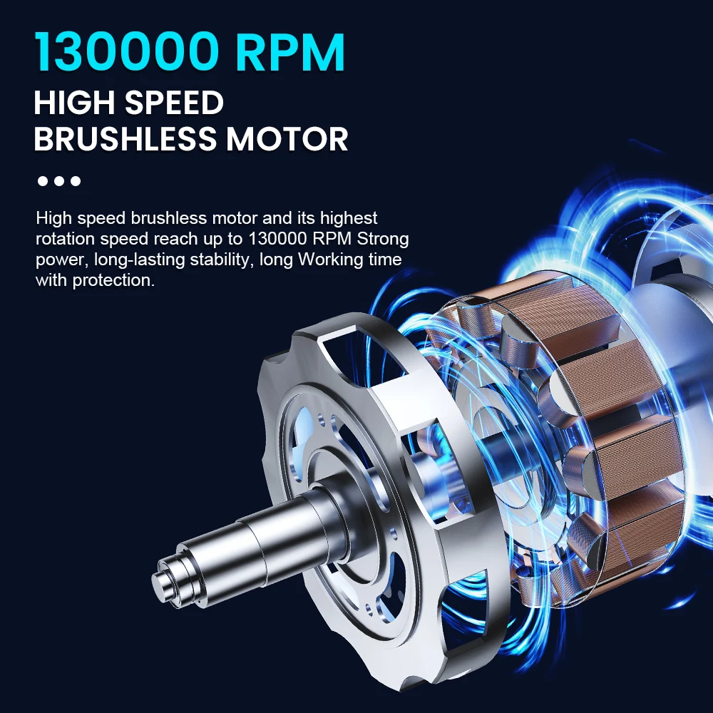 Car Snow Removal Strong Blowing 130000RPM Turbo Jet Fan Air Pump Car Pillow Inflation Portable Electric Air Duster Blower
