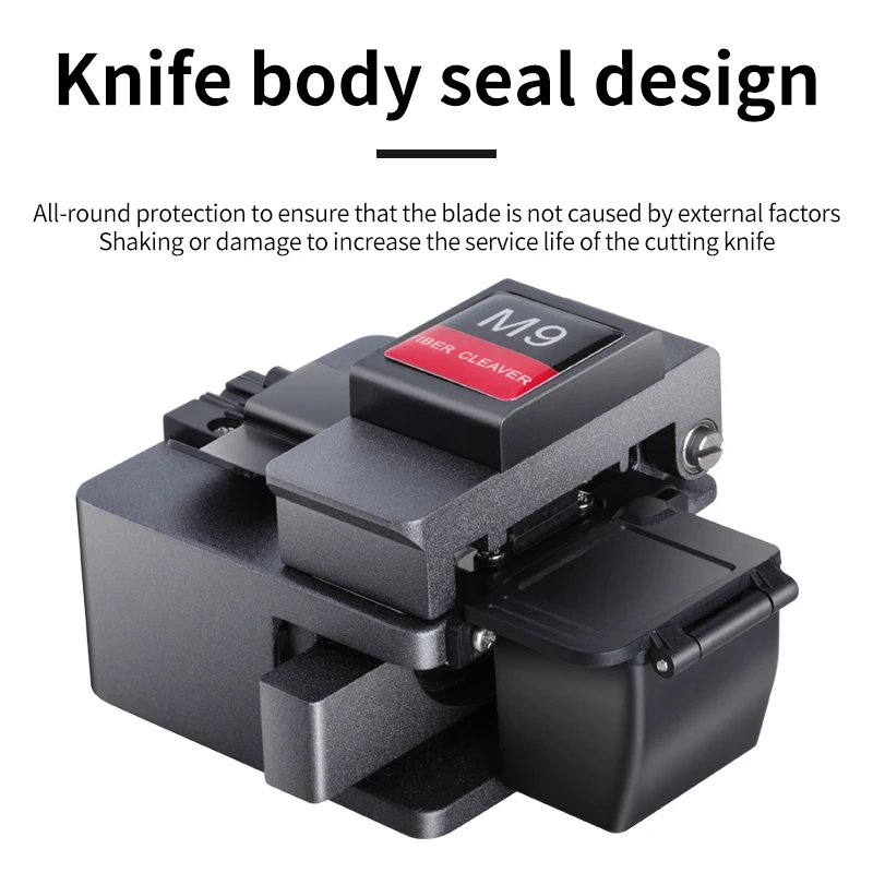 SKL-M9 Fiber Optic cleaver NEW M9 Cable Cutting Knife FTTT Optical Knife Tools Cutter High Precision Cleavers 16 Surface Blade