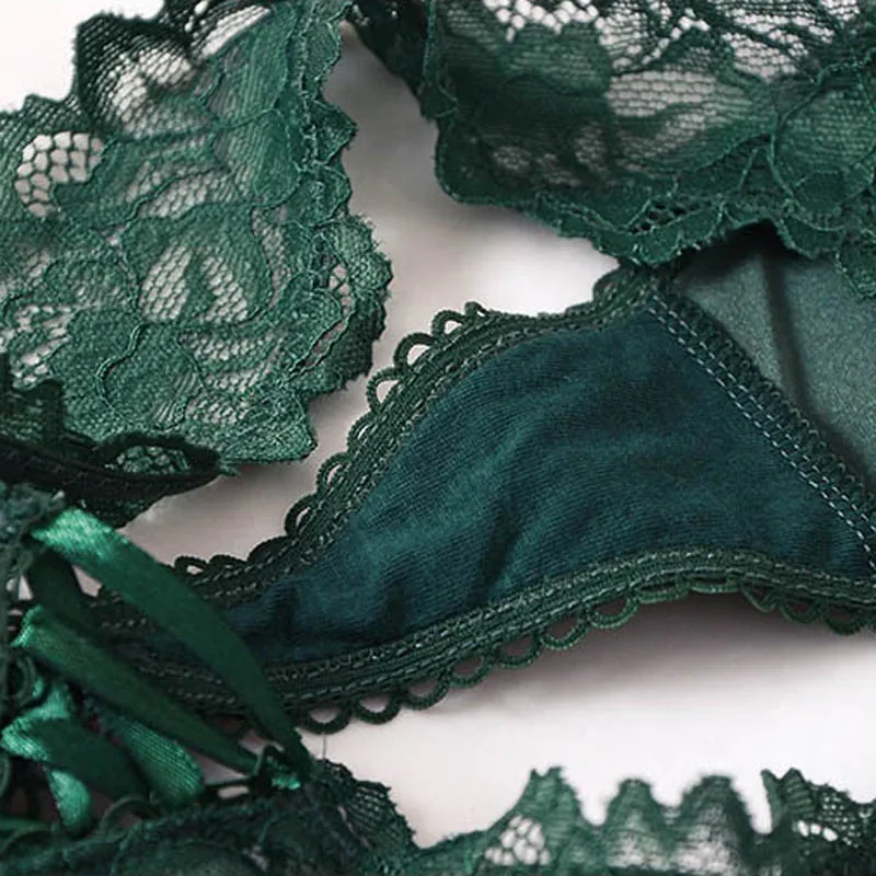 Meet'r 2Pcs/Lot Women Sexy Lace Panties Low-waist Underwear Thong Female G String Lingerie Temptation Embroidery Intimates