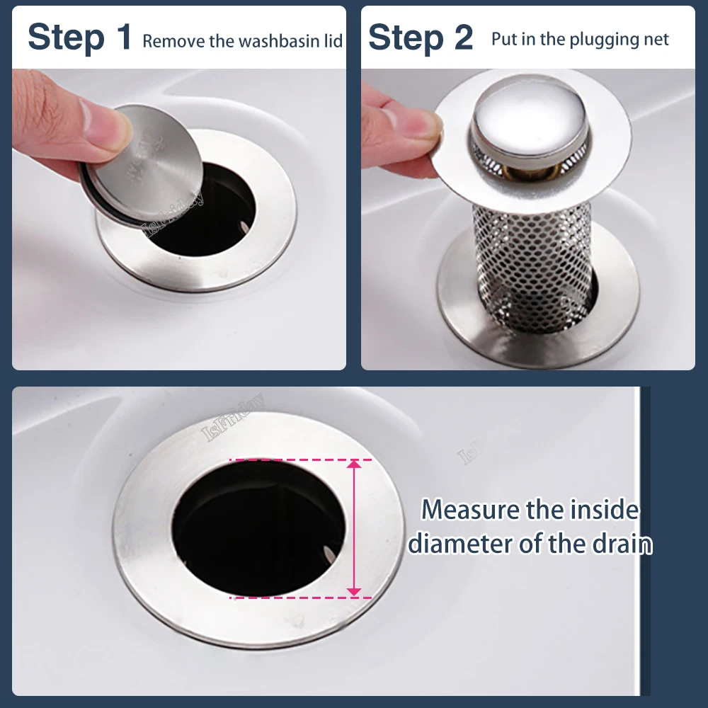 Metal Floor Drains odor-proof siphon sink drain hair trapper steel