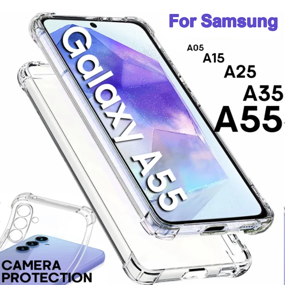 Custodia In Tpu Trasparente Per Samsung Galaxy A55 5G A35 A15 A25 Custodia In Silicone Trasparente Per Samsung A35 5G A55 A15 A25 Custodia Ultra Sotti