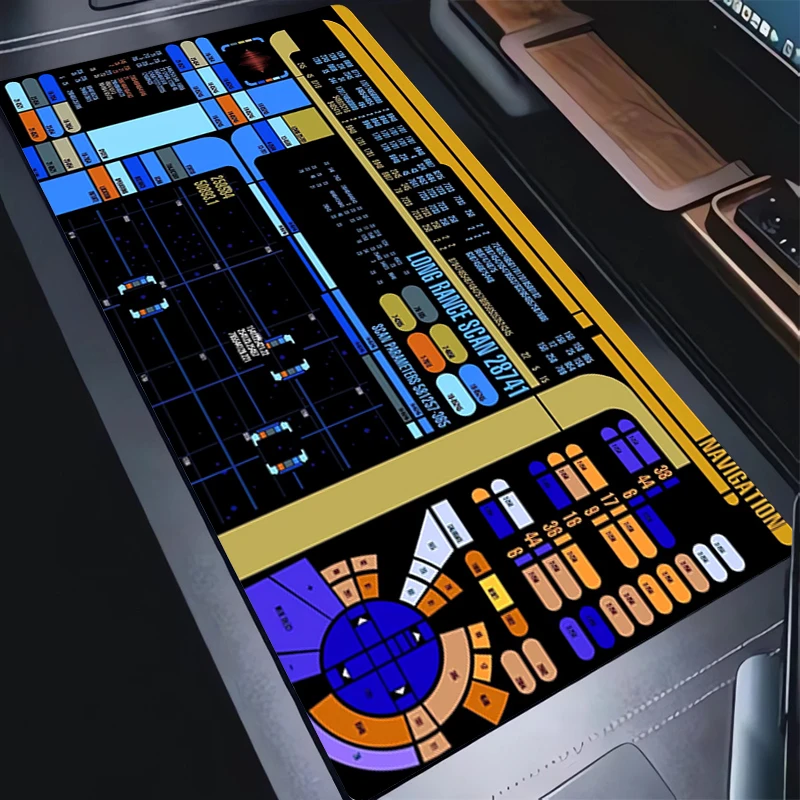Black Mouse Pad Star Trek Laptop Offices Mousepad Desktop Decor Extended Pads Pc Keyboard Mice Mat Large Gamer Table Mat Playmat 5
