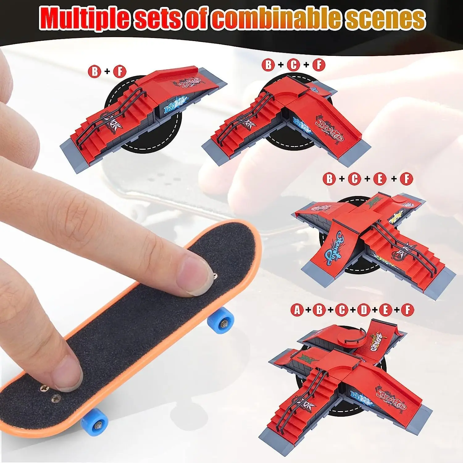 Mini Finger Skates Toy Set – Skateboard créatif avec ces mini rollers