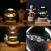 USB LED Night Light Galaxy Saturn Moon Creative Crystal Ball Mood Light Bedroom Home Decor Table Lamp for Children Birthday Gift 5