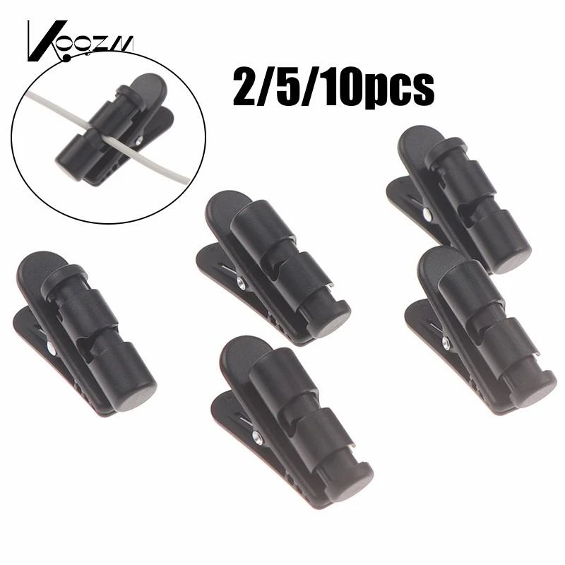 2/5/10Pcs Cable Cord Clamp Collar Headset Clamp Collar Clip Rotating