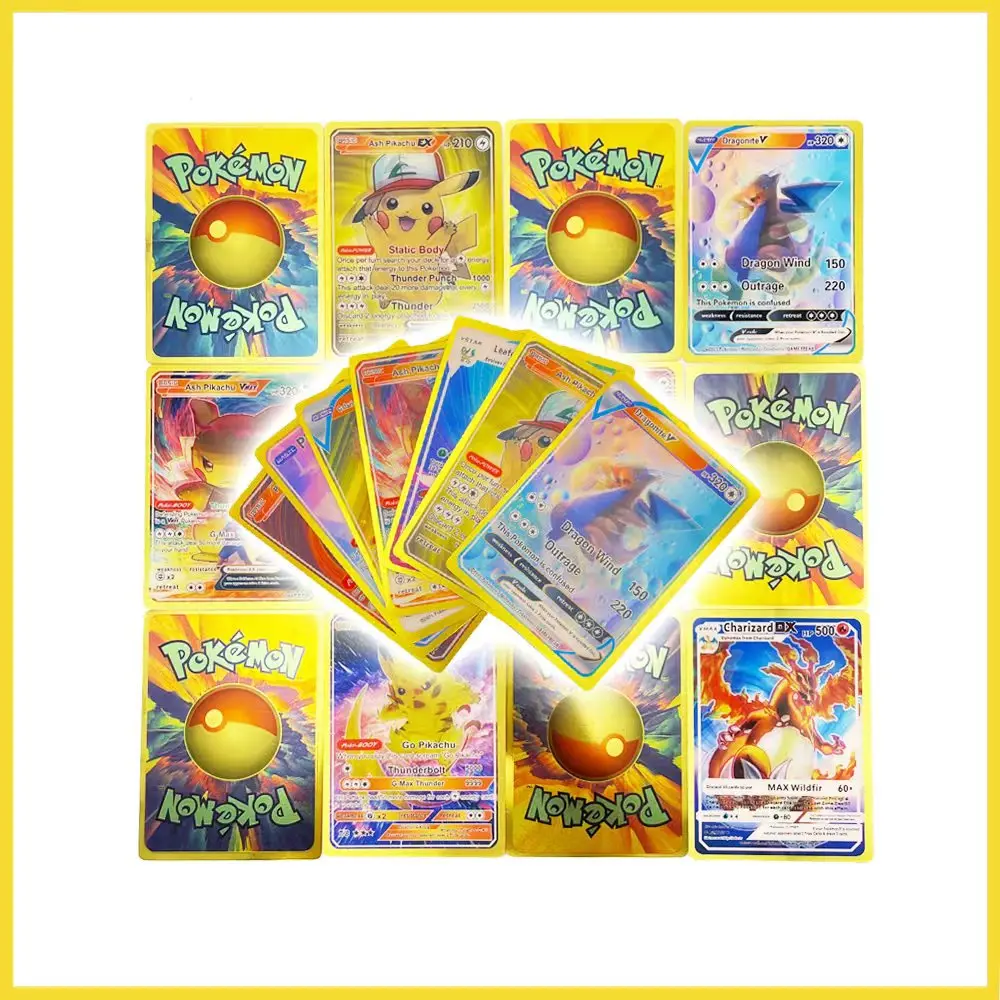 

Pokemon New 25/50pcs 3D Conversion Card Baby Card Rare Series English Colorful Game Anime Board Game Card Gift Toy