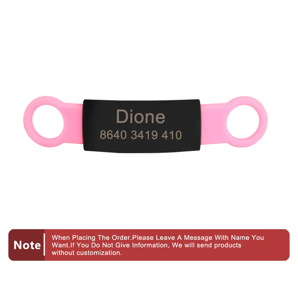 hunting dog collars	 Silicone Engrav Pet ID Accessories Customize Dog Nameplate Name Phone Engraved Dog Collar Personalized Puppy Cat Pet Supplies pink dog collar Dog Collars