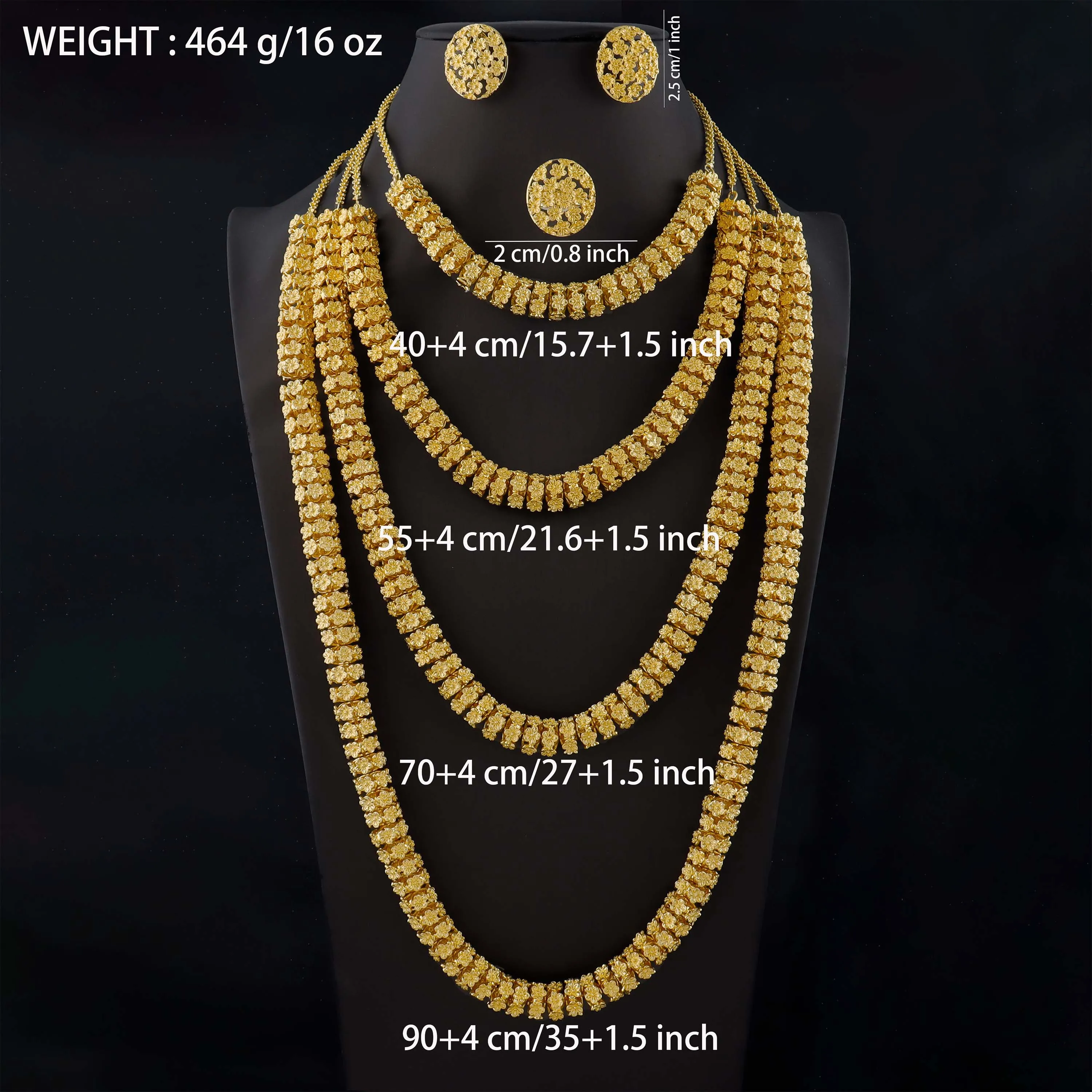Women’s Jewelry Set Dubai High-quality Luxury Jewelry New Trendy African Women Jewelry Brazilian Bold Jewelry Set Wholesale - 6
