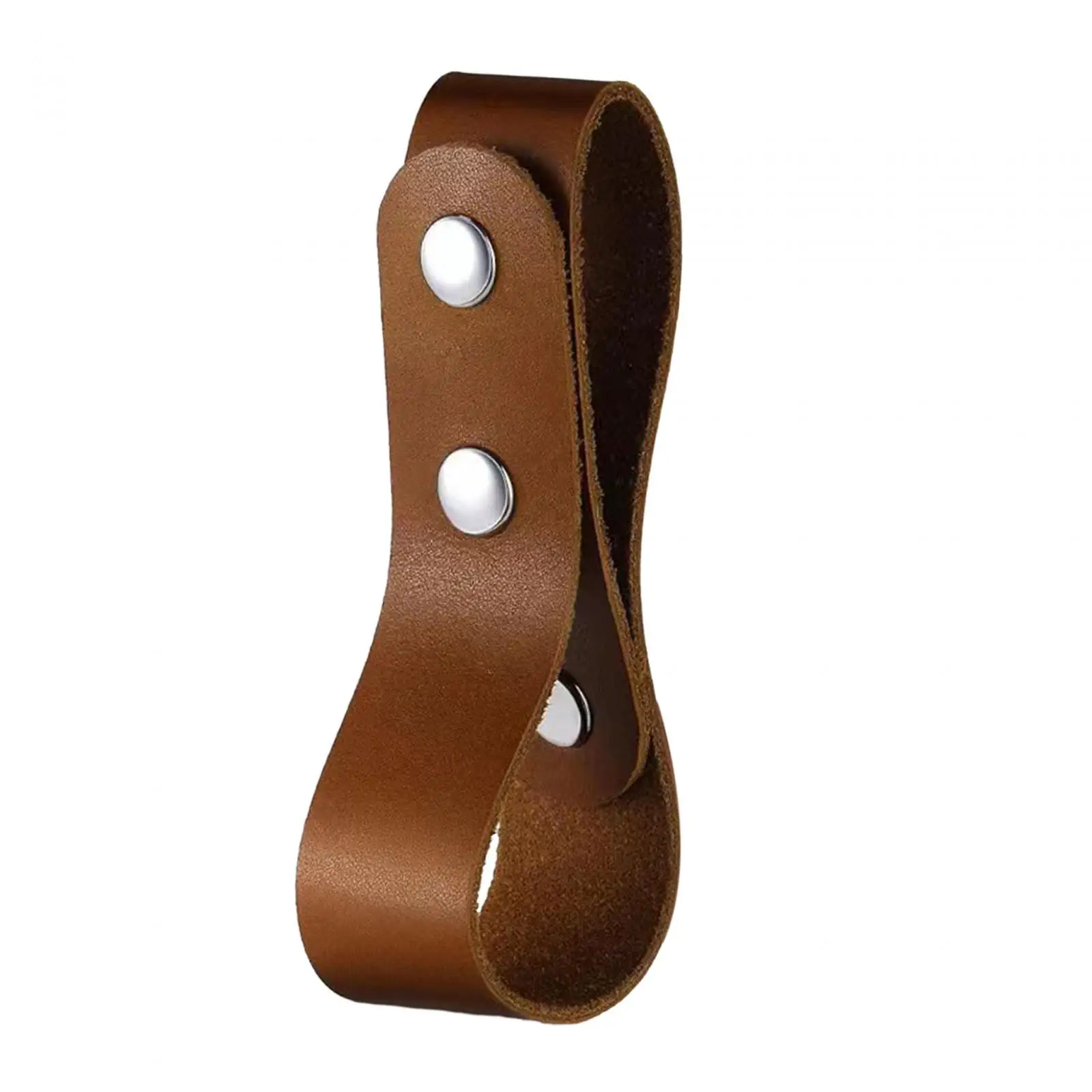Belt Whips Holder Sturdy with Belt Loops Faux Leather Whips Waist Belt Bullwhip Whips Loop for Horse Riding Traveling 4