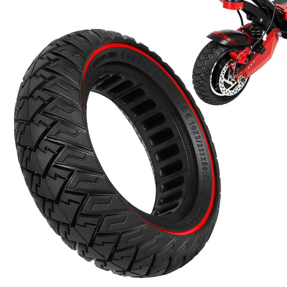 

1pc 10x3,255x80,80/65-6 Universal Solid Tire For 36mm-43mm Slotted Wheels Escooter Scooter Rubber Electric Bike Accessories