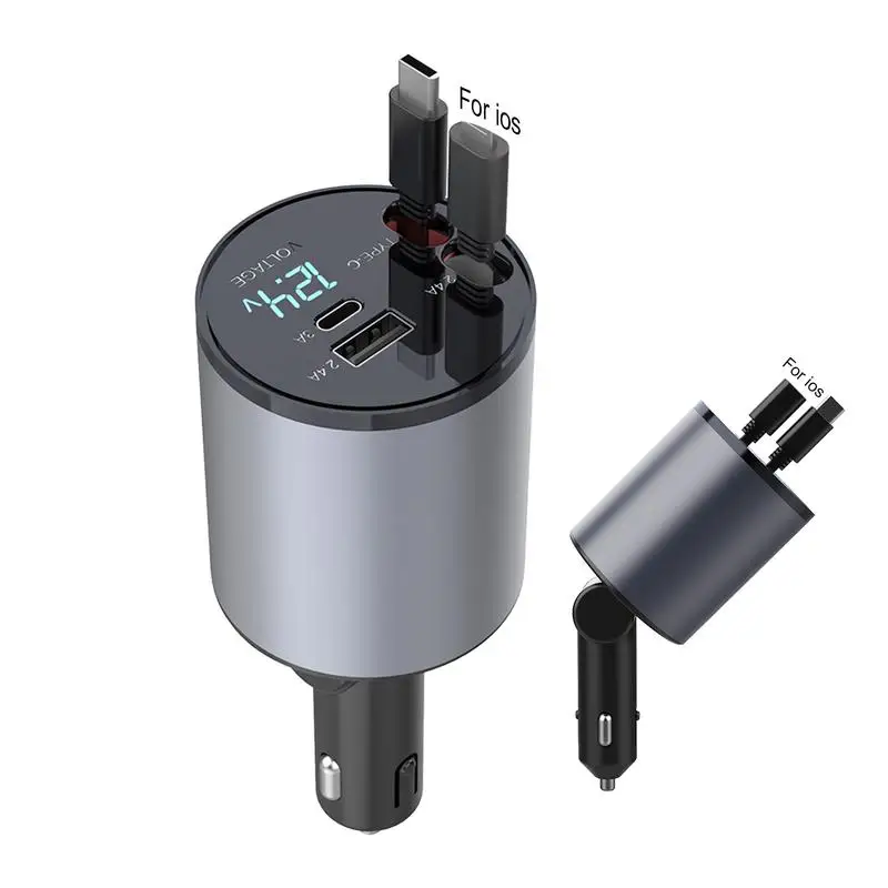 

Автомобильное зарядное устройство USB 100 Вт, адаптер для быстрой зарядки телефона, зарядное устройство для телефона, автомобильный адаптер, гнездо USB для зарядки