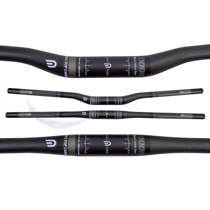 DODICI 31.8mm Carbon Fiber MTB Flat/Riser Handlebar Bicycle Handlebar