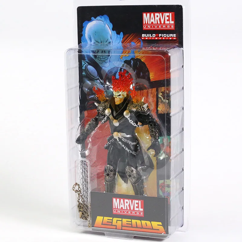 thumbnail image 1 of Nuevo modelo de cabeza intercambiable de Marvel Soldier Skull Ghost Rider Johnny Blaze, figura de acción de PVC, modelo coleccionable de juguete, 1 of 5