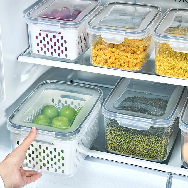 Refrigerator Storage Box Fridge Organizer Fresh Keep Vegetable