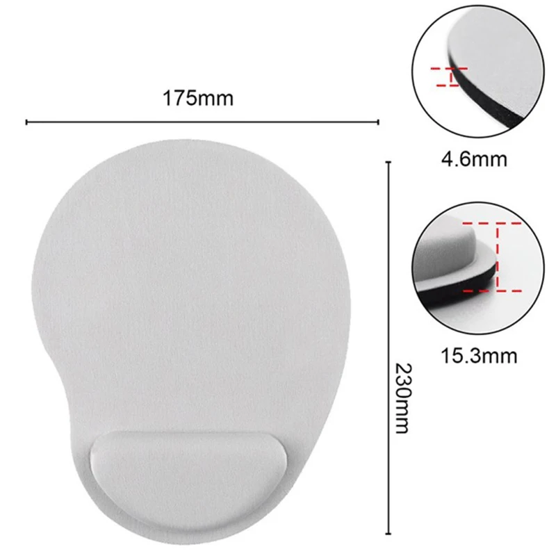 1PC Mouse Pad With Wrist Rest For Laptop Mat Anti-Slip Gel Wrist EVA Support Wristband Mouse Mat Pad For PC Laptop Computer