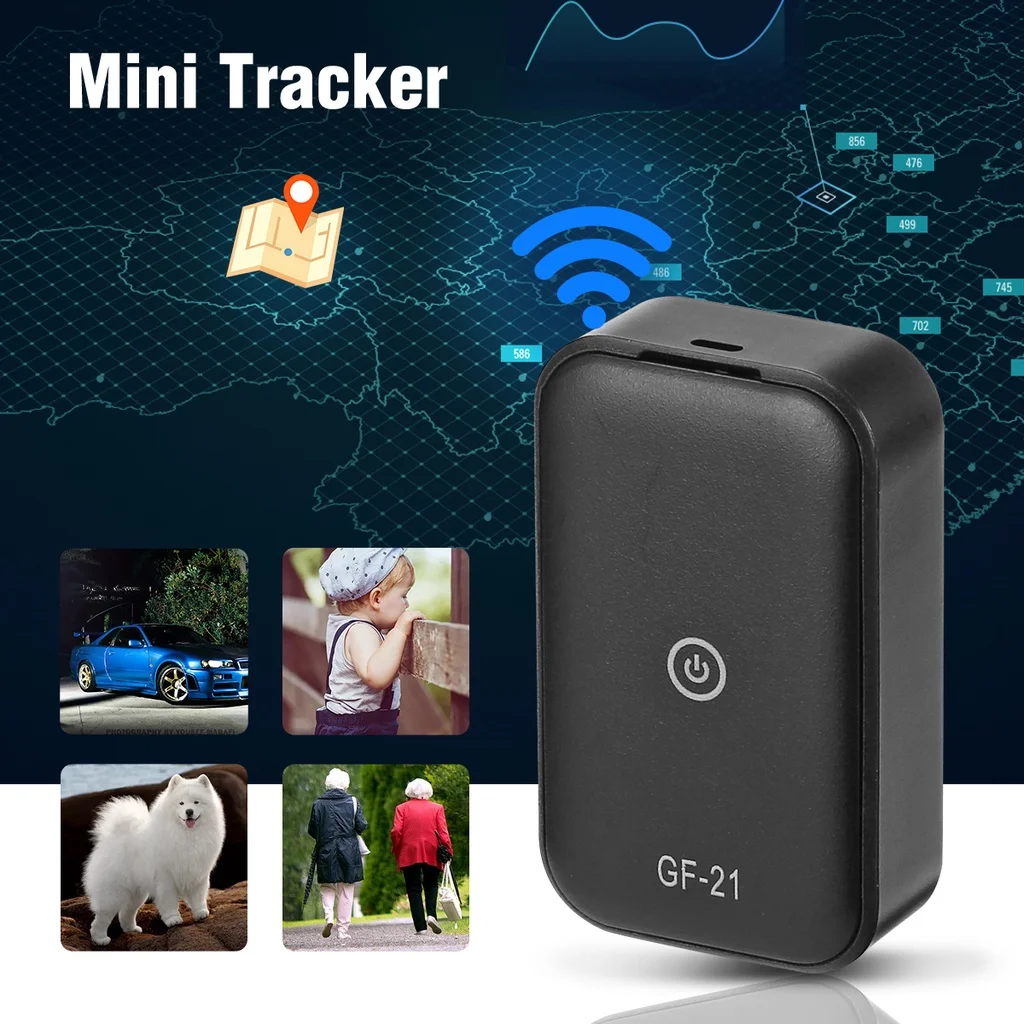 GF21 Mini GPS Real Time Car Tracker Anti-Lost Device Voice Control Recording Locator HD Microphone WIFI + LBS + GPS Pos Locator