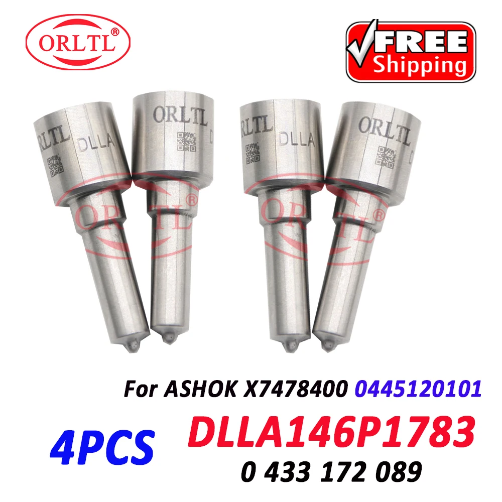 

ORLTL 0445120101 Nozzle DLLA146P1783 Fuel 0433172089 Diesel Injector DLLA 146 P 1783 For ASHOK X7478400 CAMC 10L 0 433 172 089