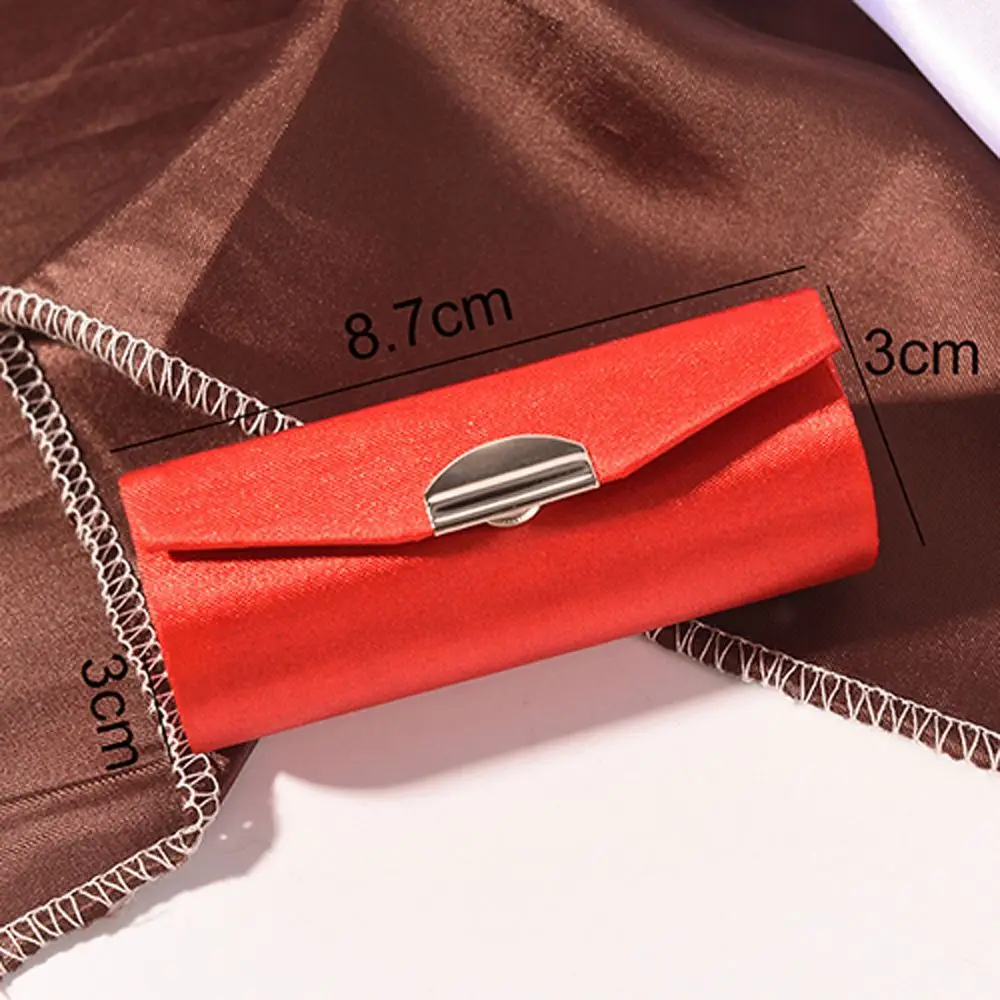 Elegant Lipstick Case with Mirror - Women's Cosmetic and Jewelry Organizer Box