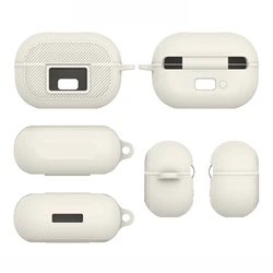 Silicone Soft Shock - Absorbing Protective Case for Open Ear Bluetooth Devices (White)