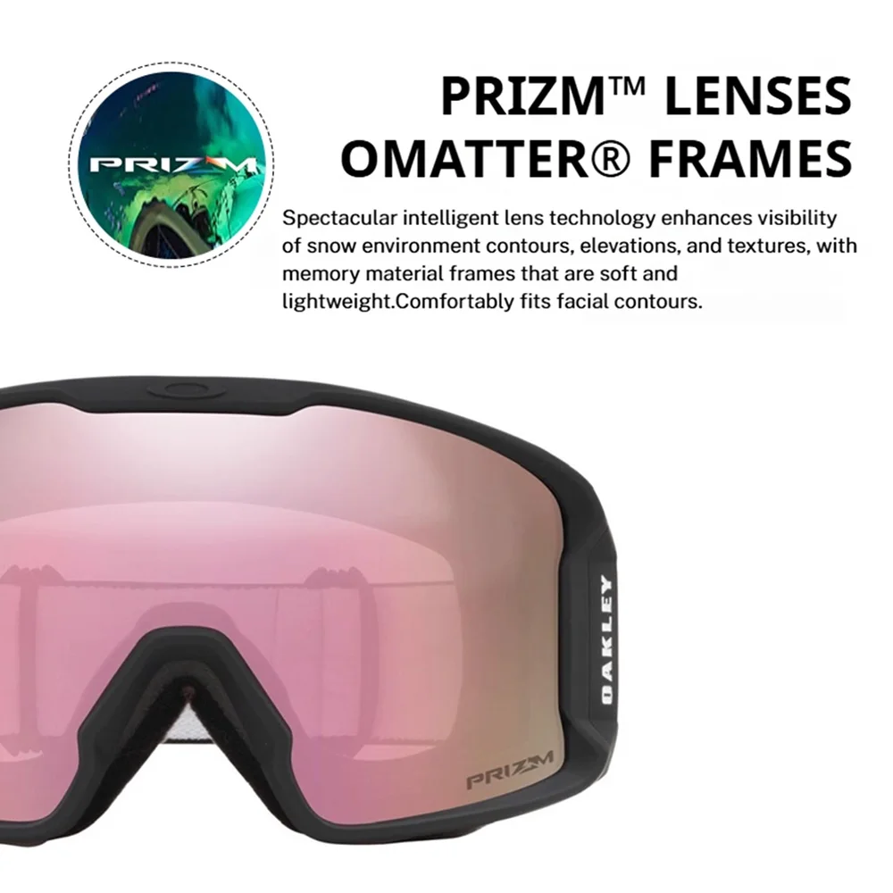 Oakley Line Miner [M] Ski Goggles, Snow Goggles with Prizm Lenses