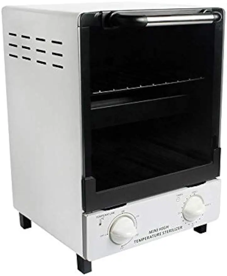 Soiiw 12L 110V Mini High Temperature Metal Tool Cabinet Nail Art Salon Portable Tool Manicure Nail Tool two layers 3