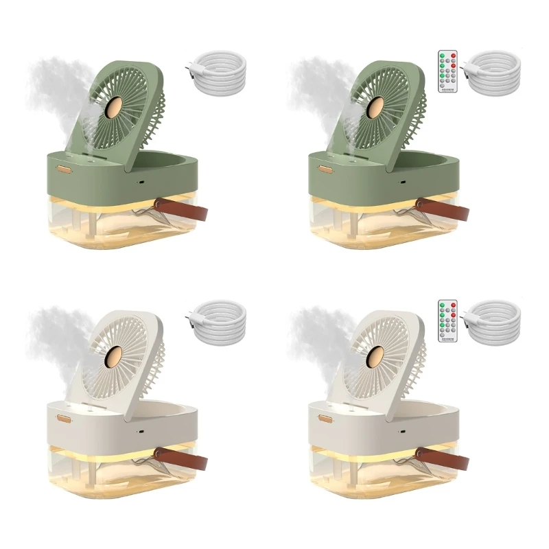 

Cooling Fan Misting Fan with 2.5L Water USB Rechargeable Desk Fan 3 Speed