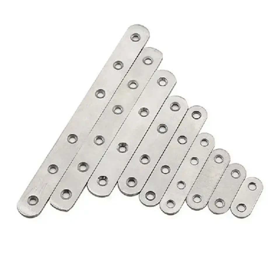 Description Picture 4 of itemStainless Steel Straight Piece Connecting Code One Word Iron Piece Flat Angle Piece Corner Code