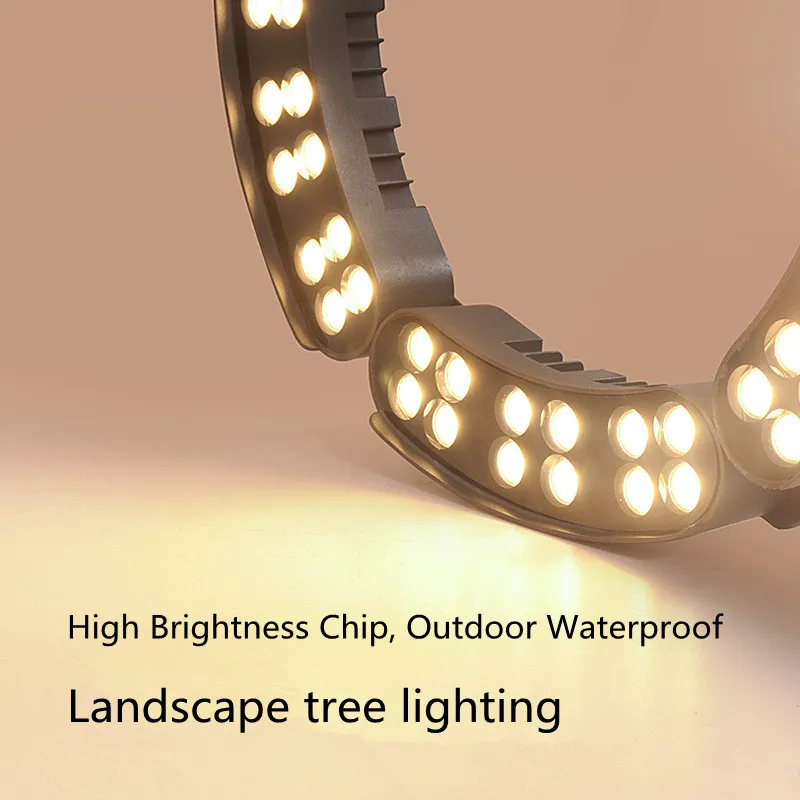 48W 12V Garden Villa Courtyard Lighting LED Tree Holding Light Outdoor Landscape Tree Lamp Park Square Scenic Area Luminescence